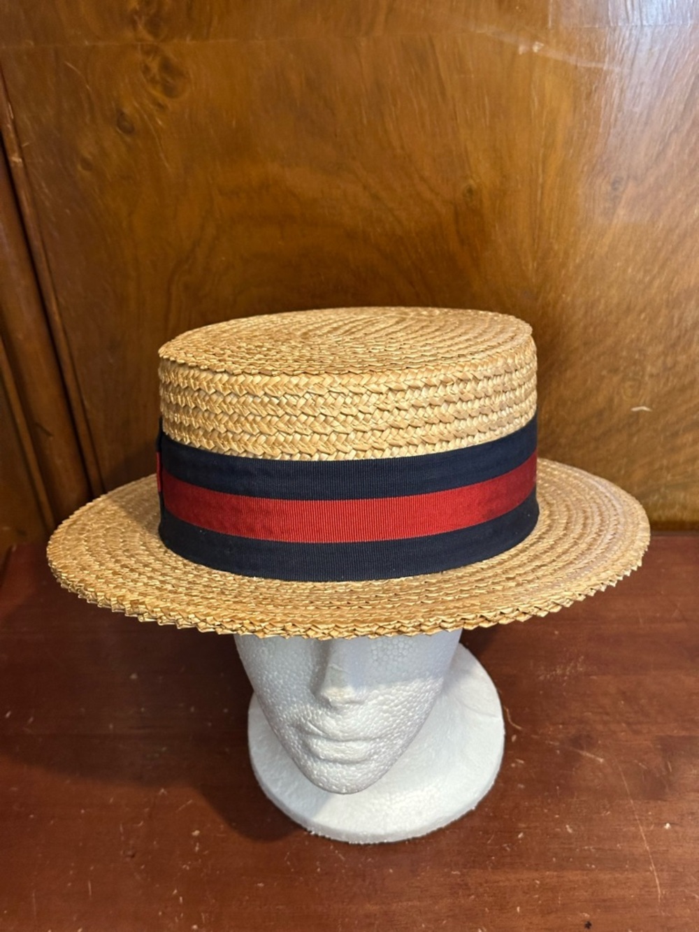 Ponte Rialto Venice Straw Boat Skimm Hat
